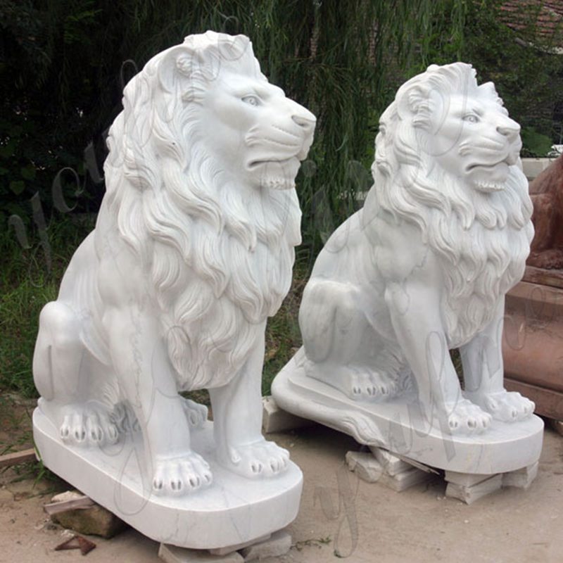 white marble lion statues for sale-YouFine Sculpture