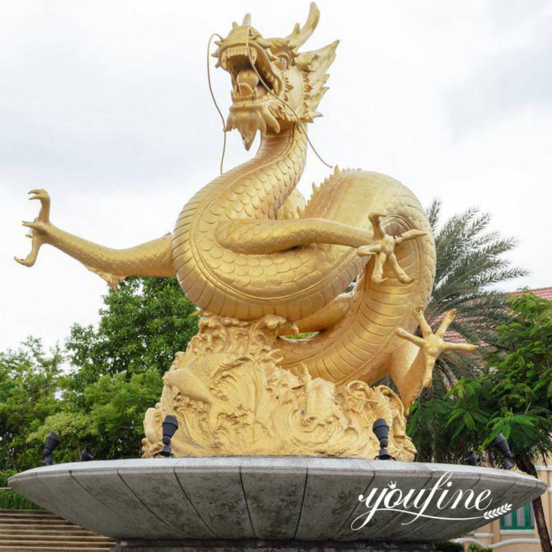 4. bronze Chinese dragon statue -YouFine Sculpture