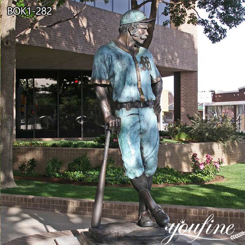 bronze baseball player statue-YouFine Sculpture