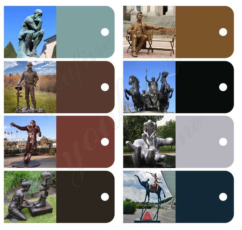 colors for bronze heron statue-YouFine Sculpture