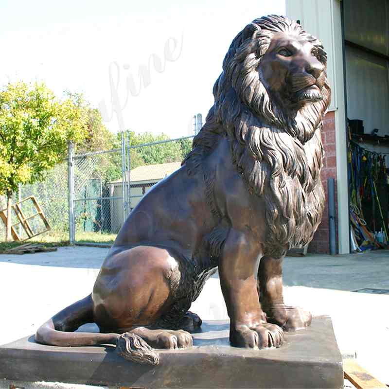 large bronze lion statue for sale-YouFine Sculpture