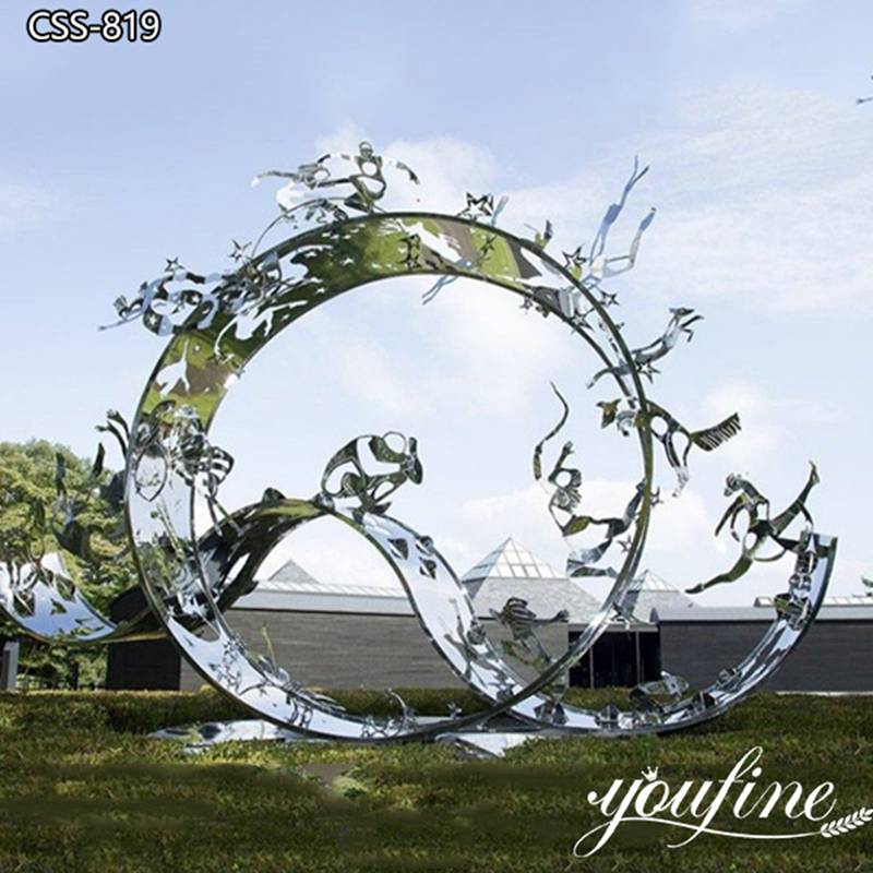 large stainless steel sculpture-YouFine Sculpture