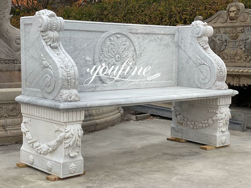 outdoor marble bench-01-YouFine Sculpture