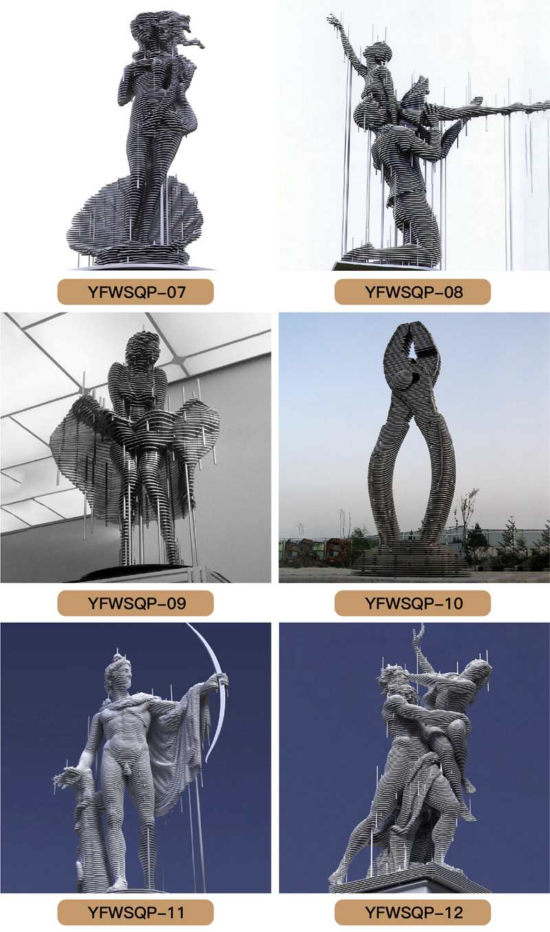 sliced metal sculptures for sale-YouFine Sculpture