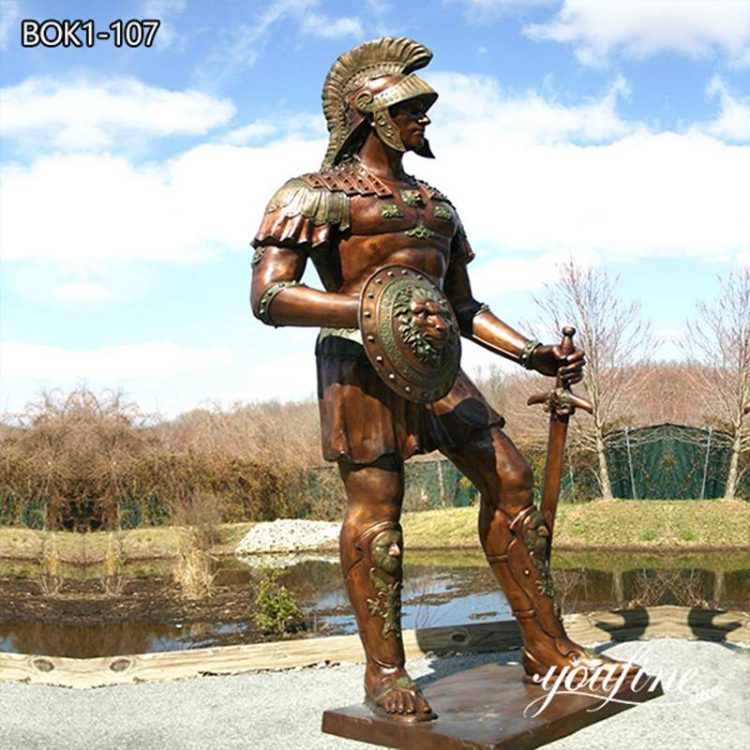 Most Popular Spartan Warrior Statue Outdoor Decor for Sale BOK1-107