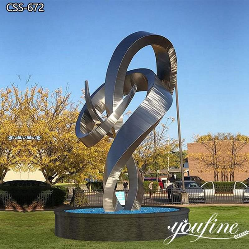 Large Abstract Stainless Steel Sculpture for Outdoor CSS-672