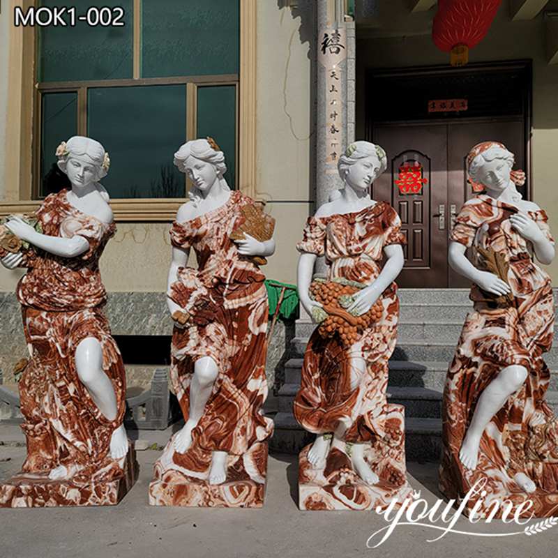 Famous Marble Four Seasons Statues Garden Decor for Sale MOK1-002