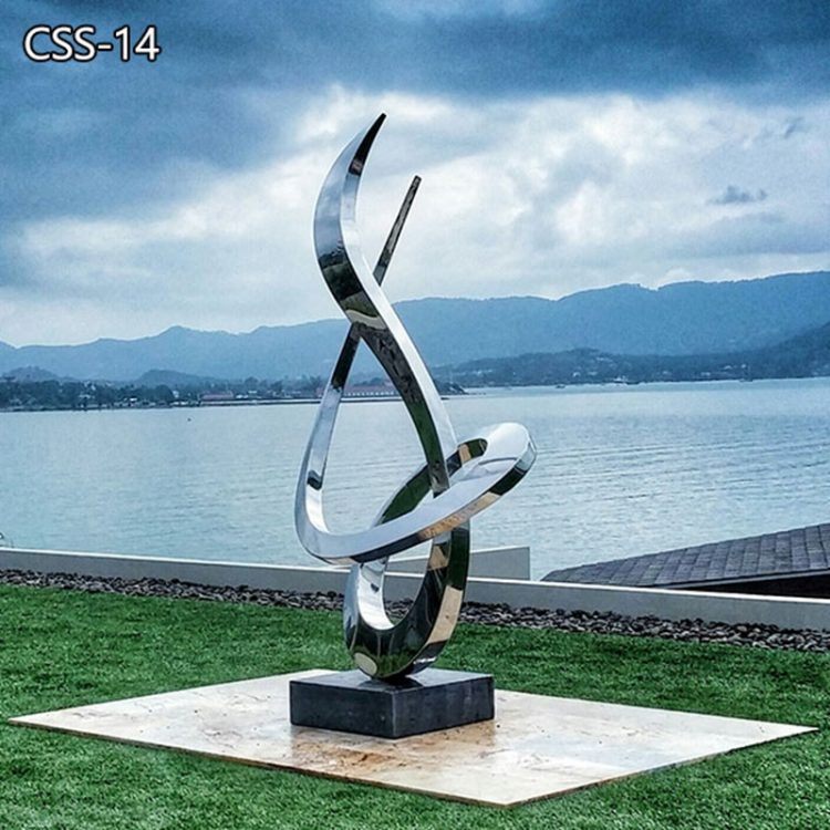 Popular Beautiful Outdoor Stainless Steel Abstract Sculpture for Sale CSS-14