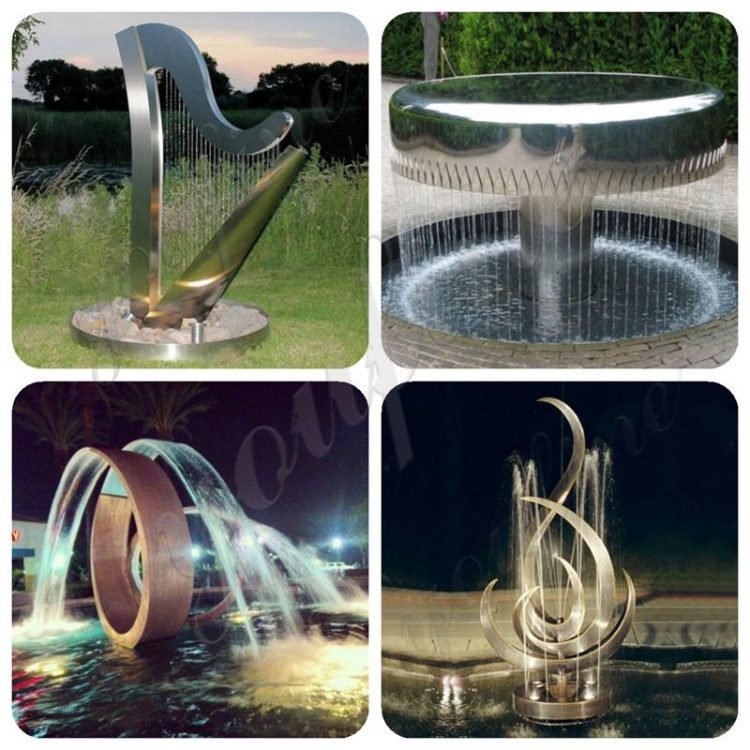 Modern Stainless Steel Sphere Fountain for Garden CSS835YouFine Sculpture
