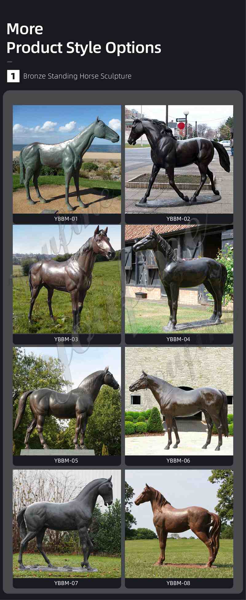 standing horse statue for sale-YouFine Sculpture