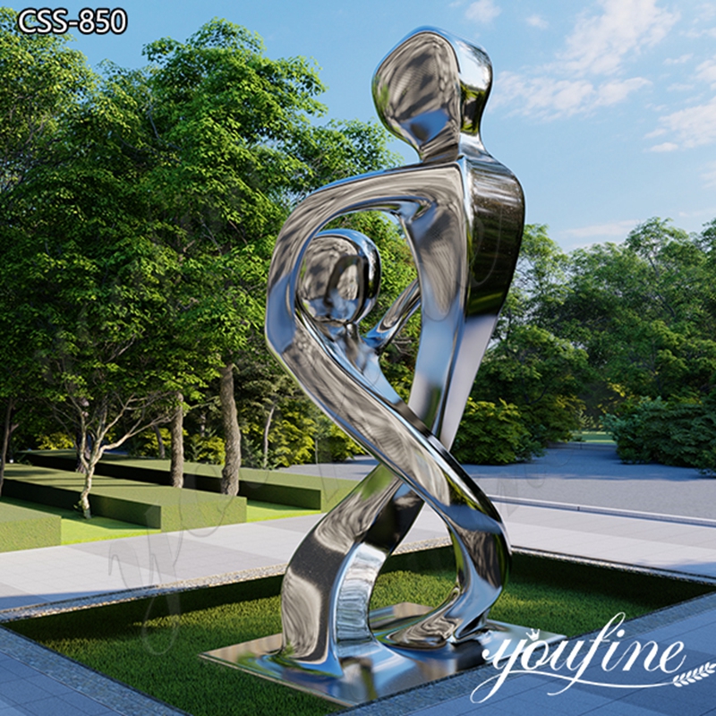 Modern Stainless Steel Abstract Sculpture Decor for Garden CSS-850