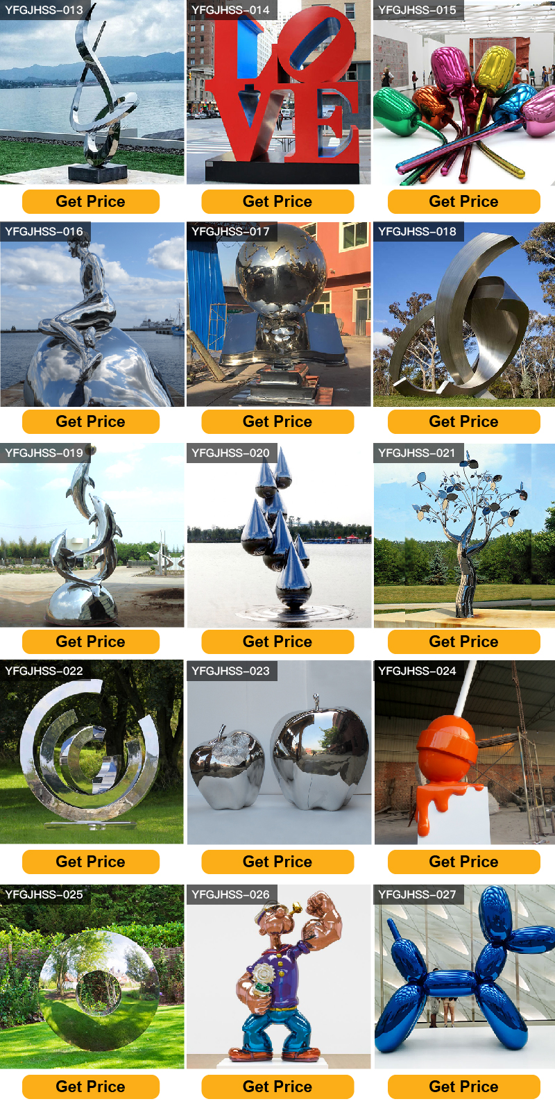 Creative Abstract Metal Art Sculptures for Sale CSS-849