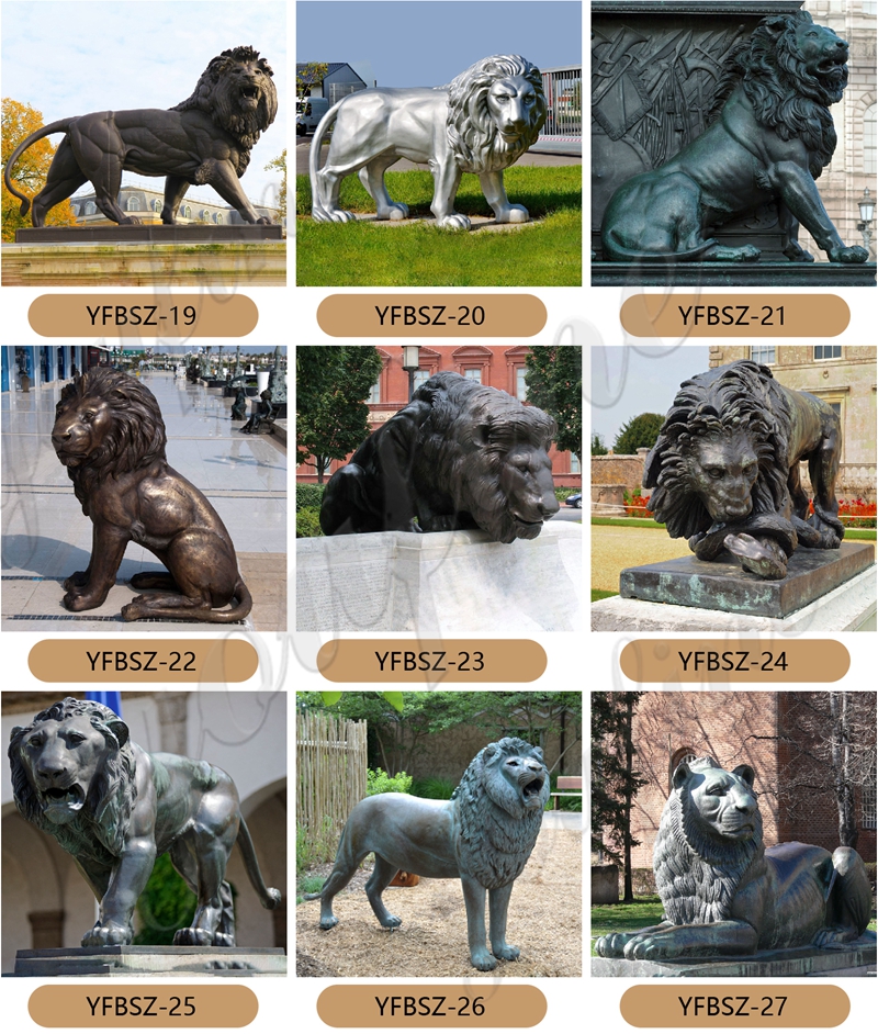 High Quality Bronze Tarkov Lion Sculpture for Sale BOKK-662