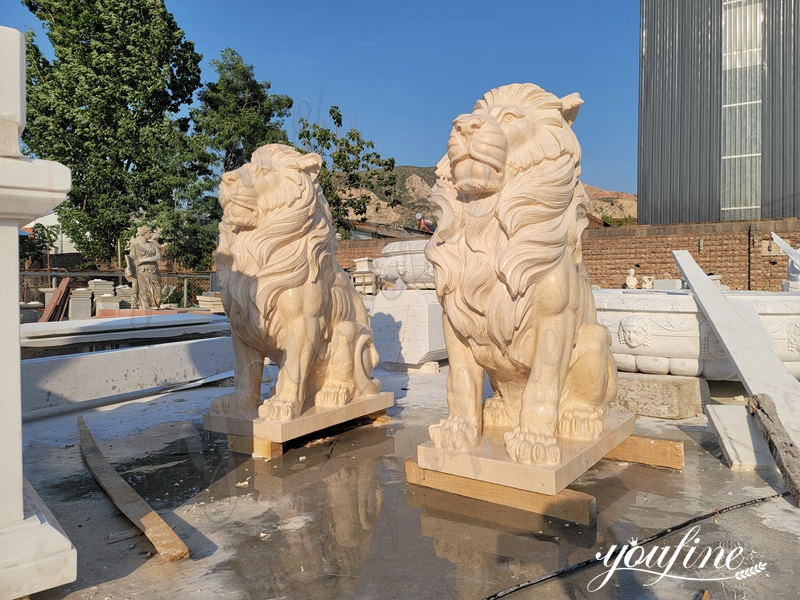 New Design Lion Statues for Front Porch with Competitive Price MOKK-326