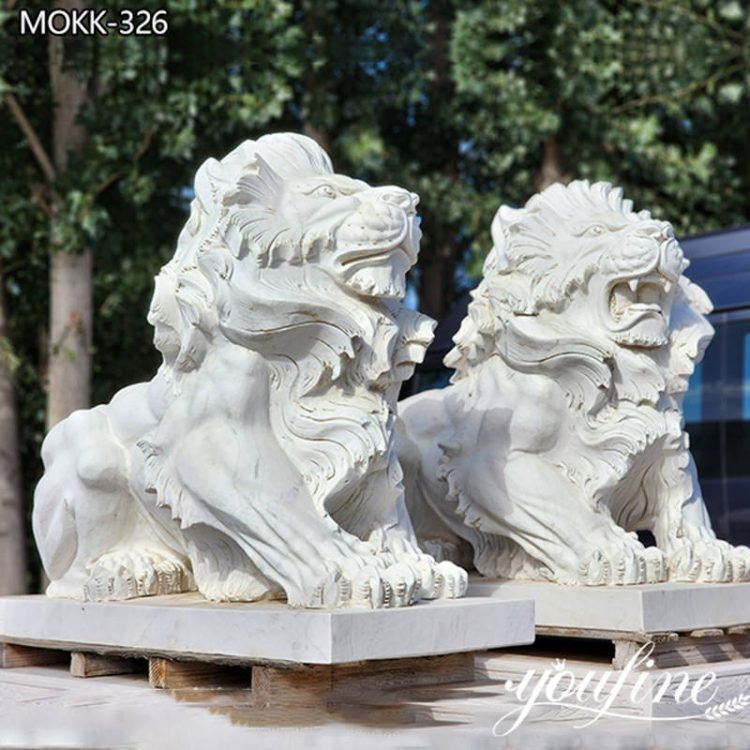 New Design Lion Statues for Front Porch with Competitive Price MOKK-326