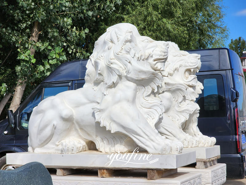 marble lion statue-YouFine Sculpture1