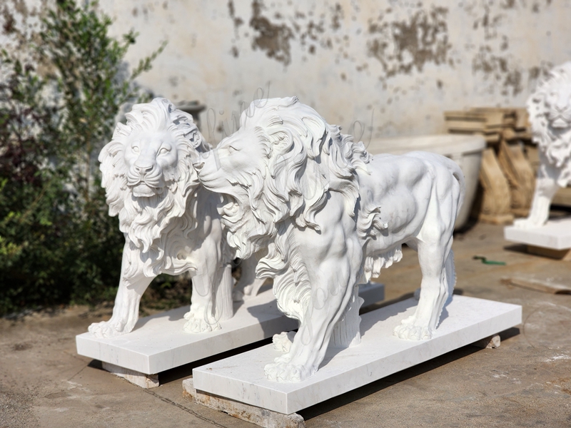 New Design Lion Statues for Front Porch with Competitive Price MOKK-326