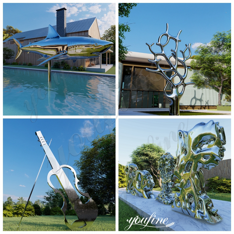 Hollow Hand Stainless Steel Outdoor Sculpture Garden Ornamentation CSS-861