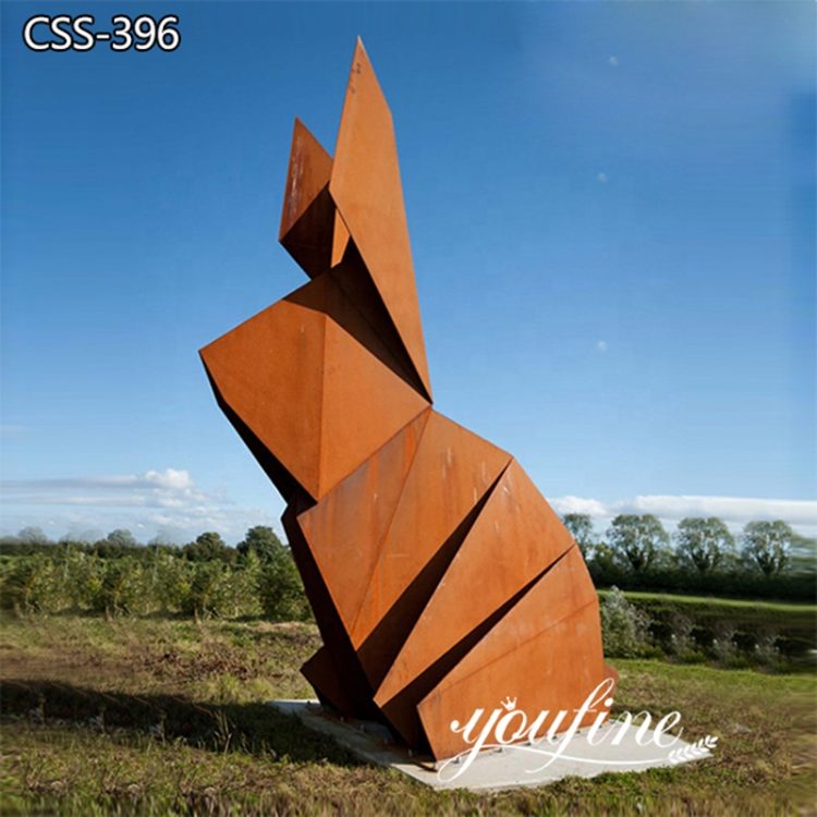 Abstract Animal Corten Steel Rusty Metal Sculptures for Sale CSS-396