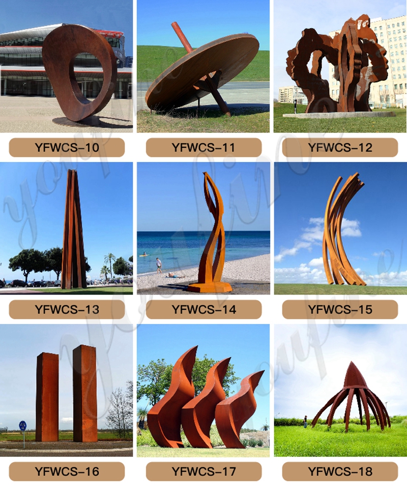 Abstract Animal Corten Steel Rusty Metal Sculptures for Sale CSS-396