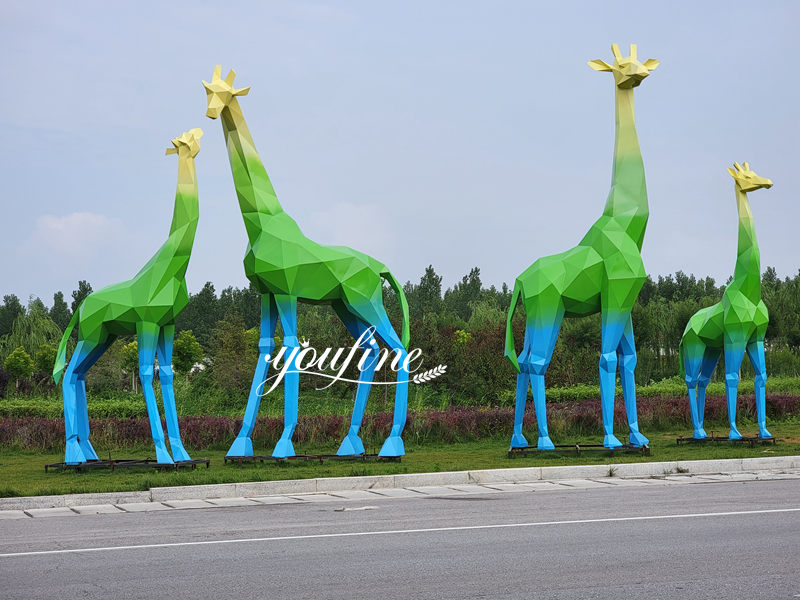 outdoor giraffe statue-YouFine Sculpture-02