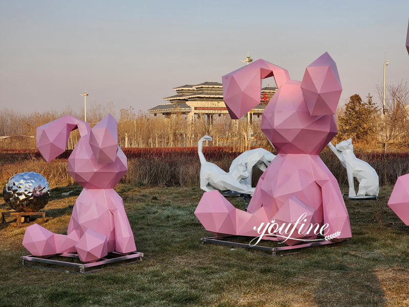 outdoor rabbit sculpture-YouFine Sculpture