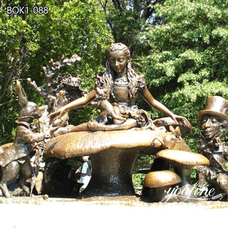 High Quality Alice in Wonderland Outdoor Statues Replica BOK1-088