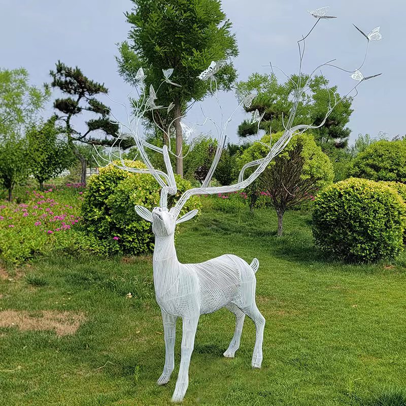 White deer statue-YouFine Sculpture