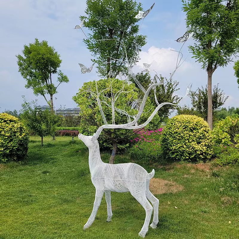 White deer statue-YouFine Sculpture