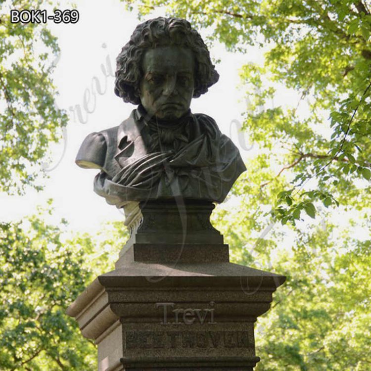 Custom Bronze Bust Statue Beethoven Art Sculpture BOK1-369