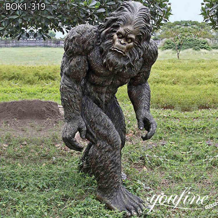 Life Size Bronze Bigfoot Garden Statue BOK1-319