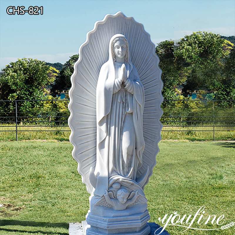 Marble Our Lady of Guadalupe Statue Large Style CHS-821