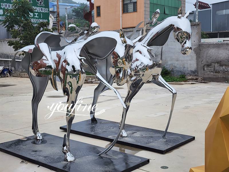 large metal horse sculpture-YouFine Sculpture
