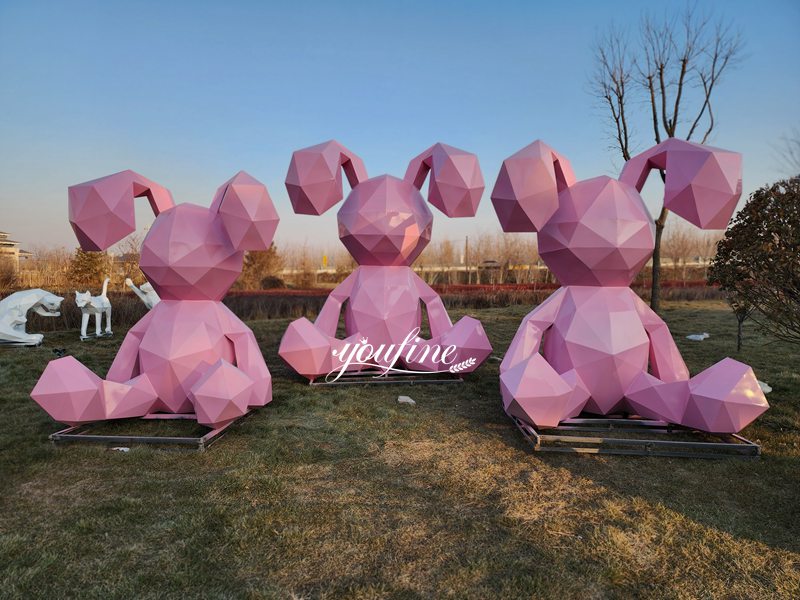 metal rabbit sculpture-02-YouFine Sculpture