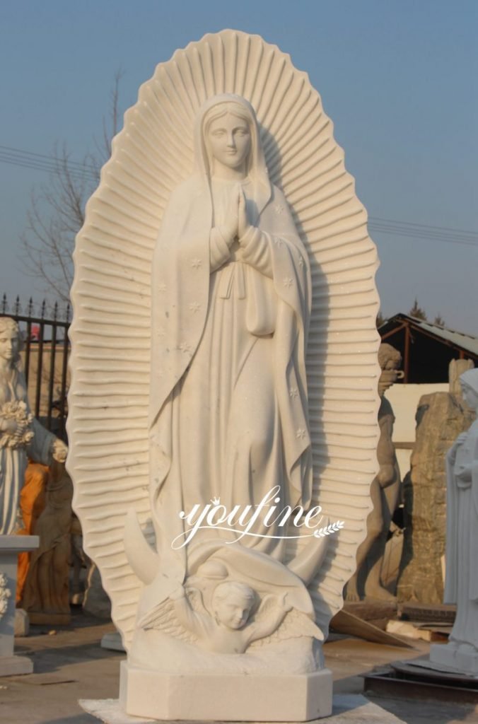 Marble Our Lady of Guadalupe Statue Large Style CHS821 YouFine Sculpture