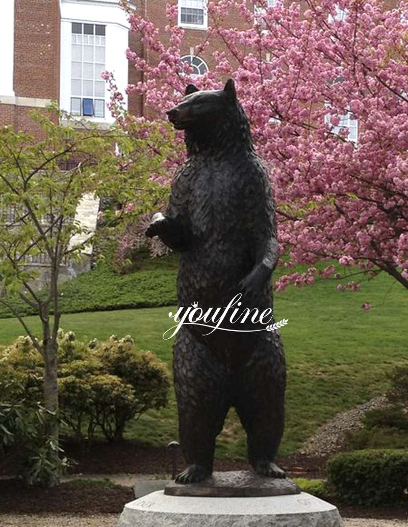 bronze bear sculpture-YouFine Sculpture