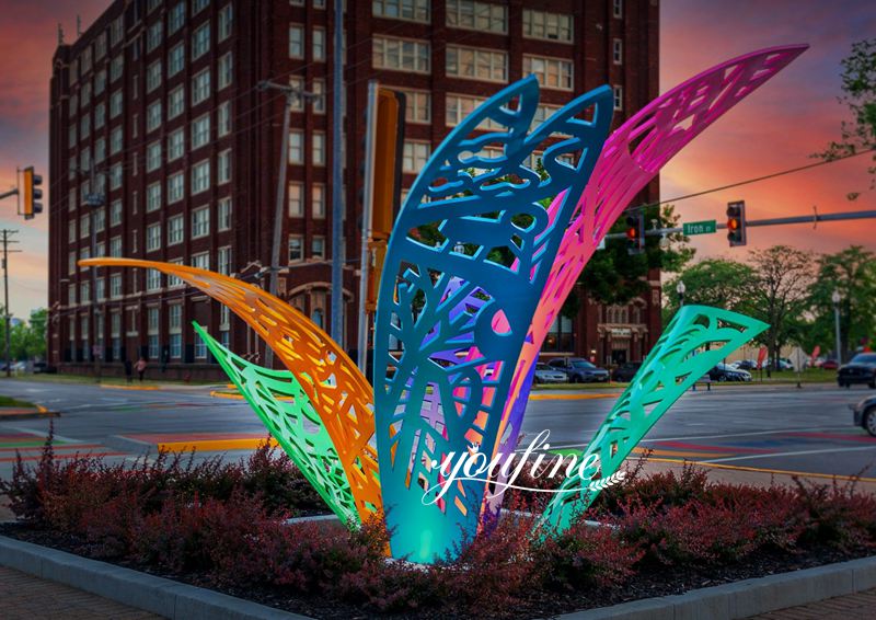 large modern outdoor sculpture-01-YouFine Sculpture