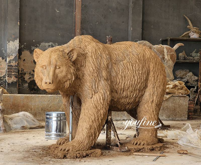 bear clay model