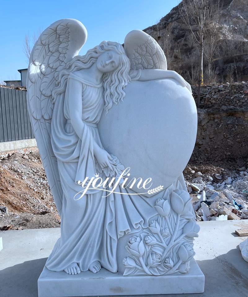 beautiful angel headstones