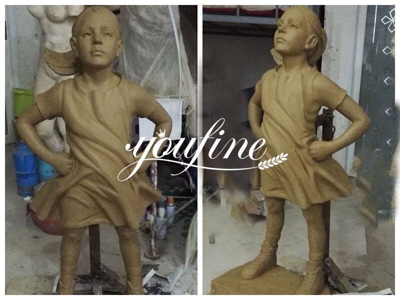 clay model of fearless girl