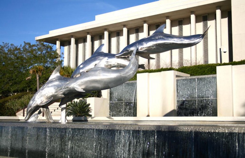 dolphin fountain for pool