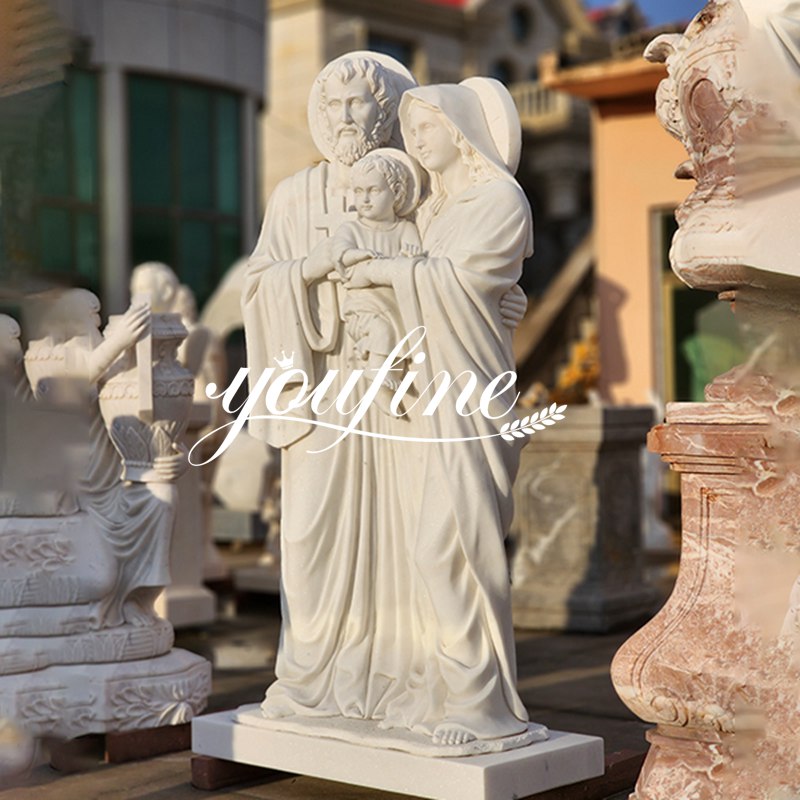 large outdoor holy family statue