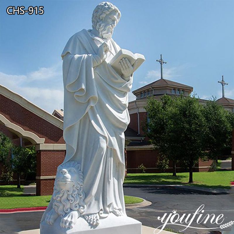 Life Size Marble Saint Mark Statue Factory Supplier