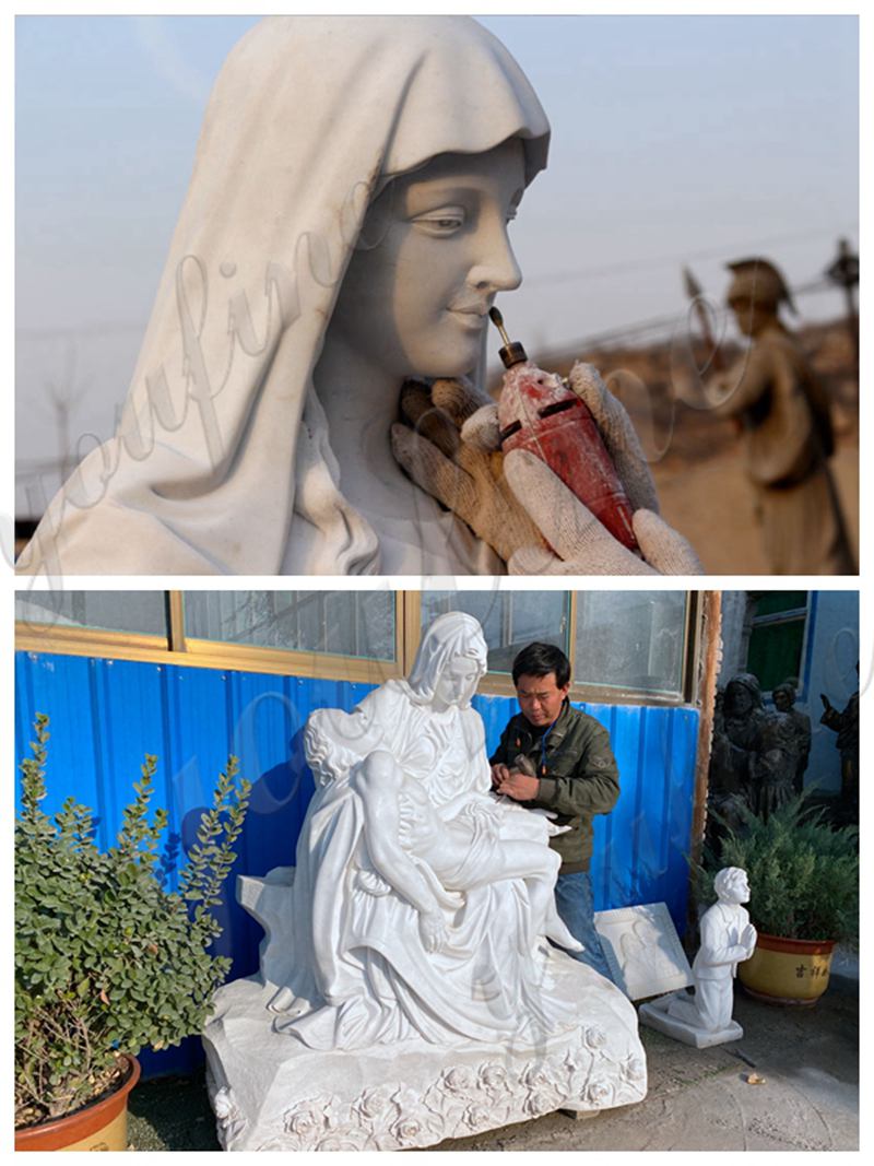 excellent carving artisans for carving the life size Saint statues