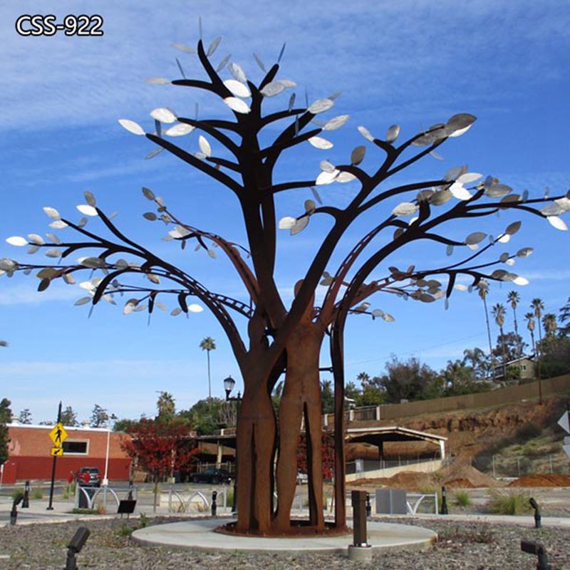 Beautiful Corten Steel Tree Sculpture Factory Supplier