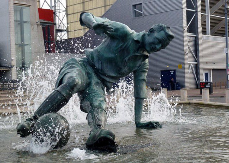 football player sculpture for sale