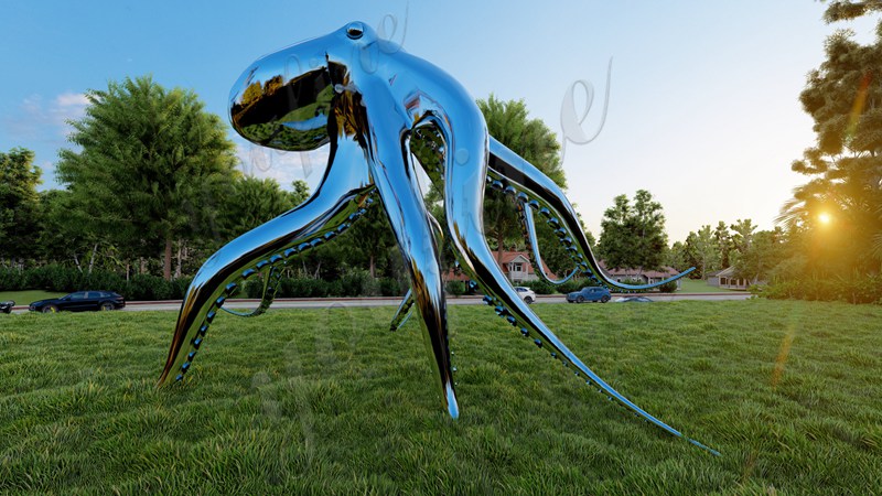 exquisite workmanship for the outdoor octopus statue