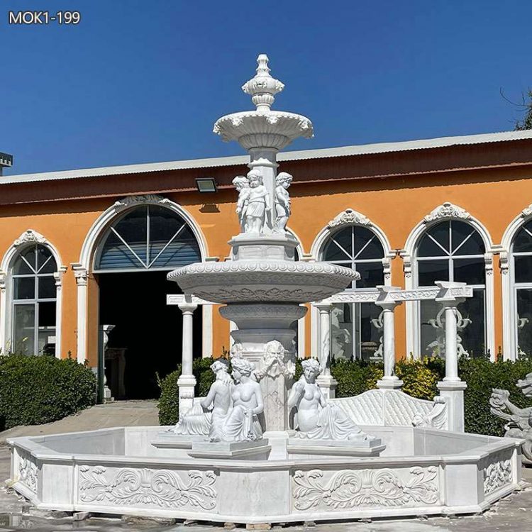 Large Garden Marble Figure Fountain Manufacturer MOK1-199