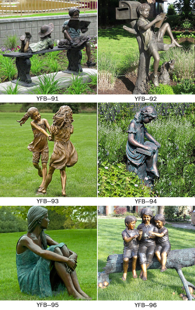 bronze child statue (2