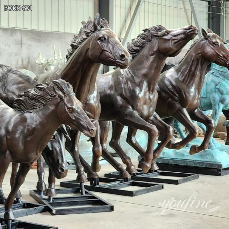 running horse statue different